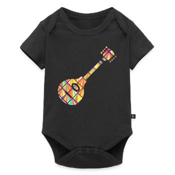 Mandolin Geometric - Baby Premium short-sleeve bodysuit - black - Front