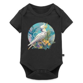 Cockatoo Cockatoos Cockatoo - Baby Premium short-sleeve bodysuit - black - Front
