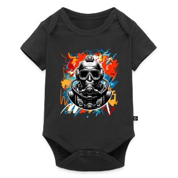 Diving Divers - Baby Premium short-sleeve bodysuit - black - Front