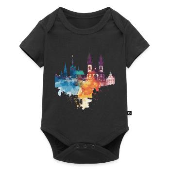 Elk - Baby Premium short-sleeve bodysuit - black - Front