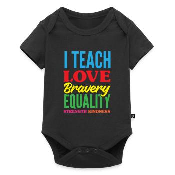 Lustiges Lehrer Lehrerinnen Geschenk - Baby Premium Kurzarmbody - Schwarz - Vorne