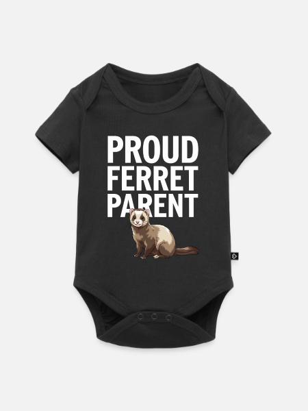Frettchenbesitzer, Frettchenliebhaber, Süßes - Baby Premium Kurzarmbody - Schwarz
