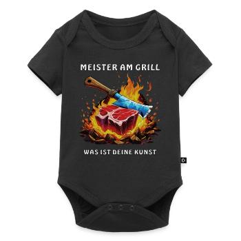 STEAK MASTER SUR LE GRIL - Body à manches courtes Premium Bébé - noir - Devant