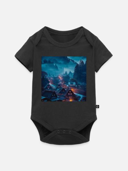 Japan - Baby Premium Kurzarmbody - Schwarz