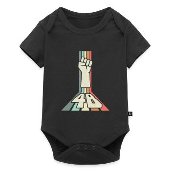 Mouvement 4B Femmes féministes coréennes rétro - Body à manches courtes Premium Bébé - noir - Devant