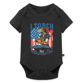 Welder Welding Professional I Touch Therefore I Am - Baby Premium short-sleeve bodysuit - black - Front