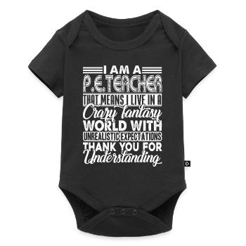 PE Teacher I Am A PE Teacher - Baby Premium short-sleeve bodysuit - black - Front
