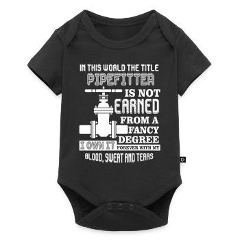 Pipefitter Forever The Title Pipefitter - Baby Premium short-sleeve bodysuit - black - Front