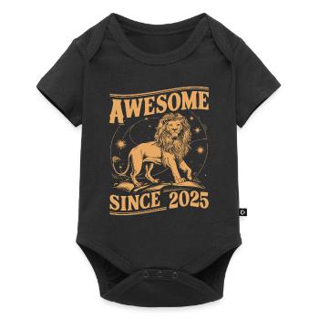 Leo Astrological Sign Zodiac Birthday Year 2025Leo - Baby Premium Kurzarmbody - Schwarz - Vorne