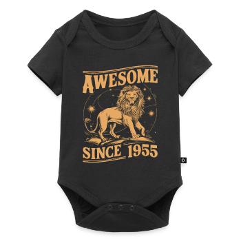 Leo Astrological Sign Zodiac Birthday Year 1955Leo - Baby Premium Kurzarmbody - Schwarz - Vorne