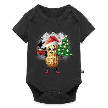 Santa Claus Peanut Santa Christmas - Baby Premium short-sleeve bodysuit - black - Front