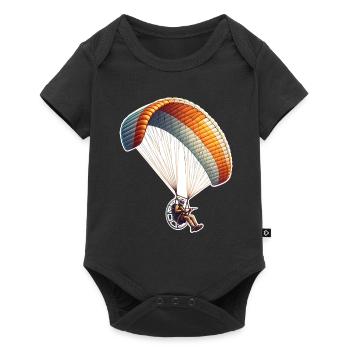 Motorschirm Paramotor - Baby Premium short-sleeve bodysuit - black - Front