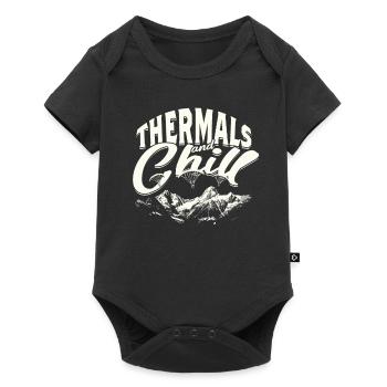 Paramotoring Paramotor Thermals And Chill - Baby Premium short-sleeve bodysuit - black - Front