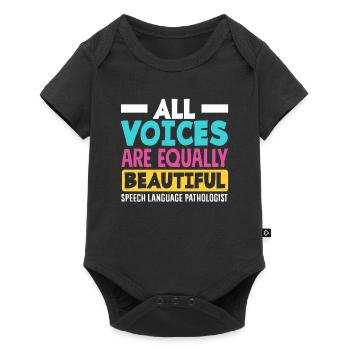 Toutes les voix sont aussi belles les unes que les autres. - Body à manches courtes Premium Bébé - noir - Devant