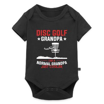 Disc Golf Grand-père Comme Un Papy Normal - Disc Gol - Body à manches courtes Premium Bébé - noir - Devant