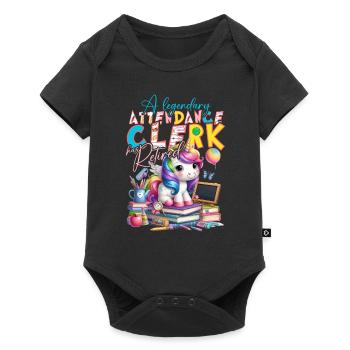 Secretary for Attendance - Baby Premium short-sleeve bodysuit - black - Front