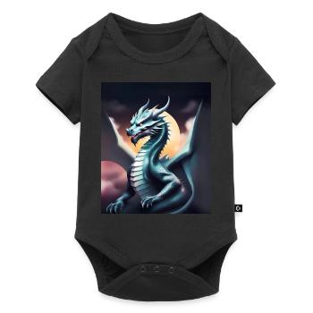 Gray dragon - Baby Premium short-sleeve bodysuit - black - Front