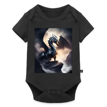 Dunkler Schattendrache - Baby Premium Kurzarmbody - Schwarz - Vorne
