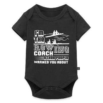 Rowing I am The Rowing Coach - Baby Premium short-sleeve bodysuit - black - Front