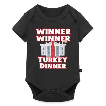  Winner thanksgiving dinner - Baby Premium short-sleeve bodysuit - black - Front