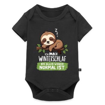 I'm hibernating until everything is back to normal - Baby Premium short-sleeve bodysuit - black - Front
