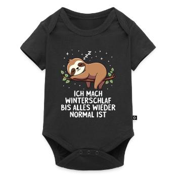 I'm hibernating until everything is back to normal - Baby Premium short-sleeve bodysuit - black - Front