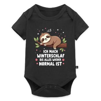 I'm hibernating until everything is back to normal - Baby Premium short-sleeve bodysuit - black - Front