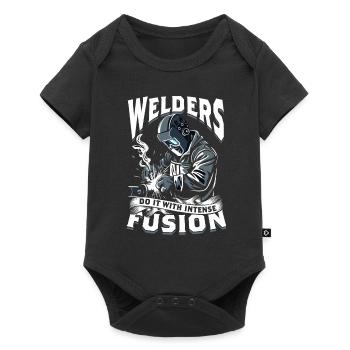 Welder Welders Do It With Intense Fusion - Baby Premium short-sleeve bodysuit - black - Front
