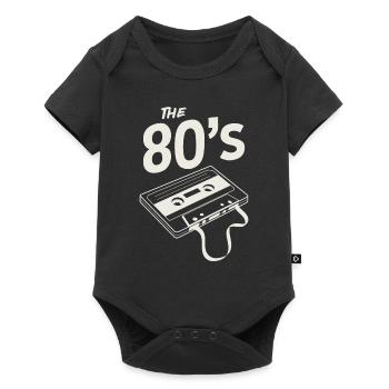 Cassette des années 80 / décennie rétro - Body à manches courtes Premium Bébé - noir - Devant