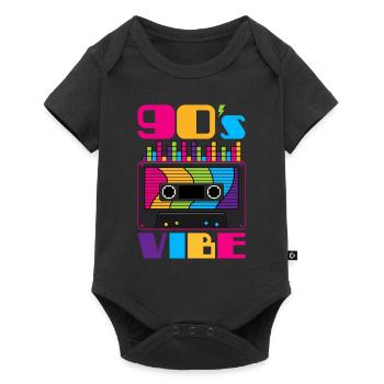 90s retro design / 90s party - Baby Premium short-sleeve bodysuit - black - Front