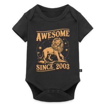 Leo Astrological Sign Zodiac Birthday Year 2003Leo - Baby Premium Kurzarmbody - Schwarz - Vorne
