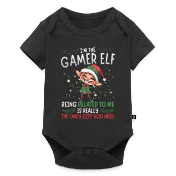 christmasI'm the Gamer Elf - Partnerlook Weihnachte - Baby Premium short-sleeve bodysuit - black - Front