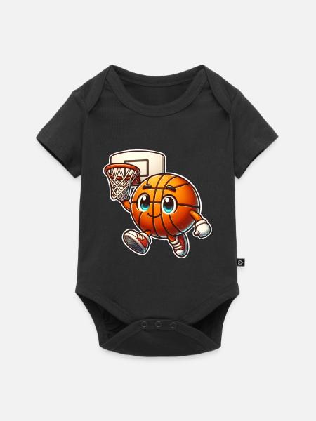 Basketball Basketballer - Baby Premium Kurzarmbody - Schwarz