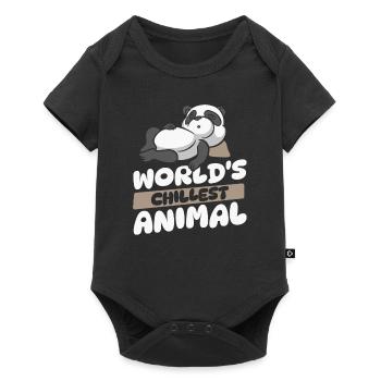 L’animal le plus froid du monde Panda Ours Ami Géant - Body à manches courtes Premium Bébé - noir - Devant