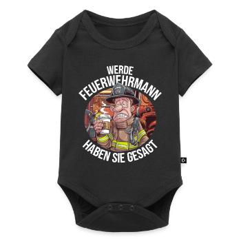 Become a Firefighter You Said Funny - Baby Premium short-sleeve bodysuit - black - Front