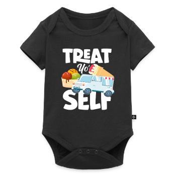 Cream Lover Cream Truck Cream - Baby Premium short-sleeve bodysuit - black - Front
