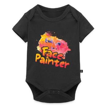 Funny Face Painter - Baby Premium short-sleeve bodysuit - black - Front