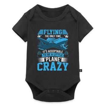 Flying: The only time it's acceptable to be a litt - Baby Premium short-sleeve bodysuit - black - Front