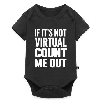 Introverted Gamer Declarer Calm - Baby Premium short-sleeve bodysuit - black - Front