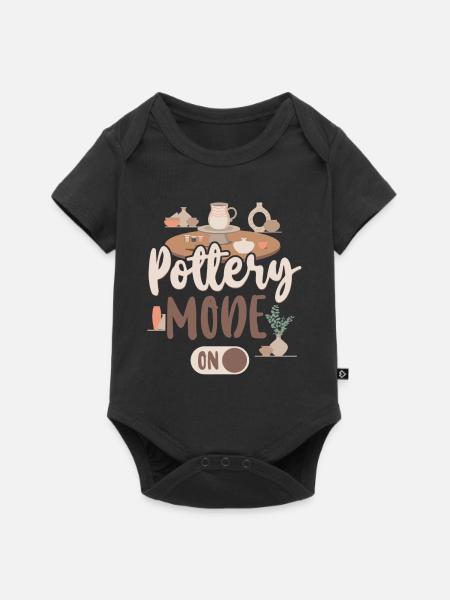 Pottery Ceramics Artist Pottery - Baby Premium Kurzarmbody - Schwarz