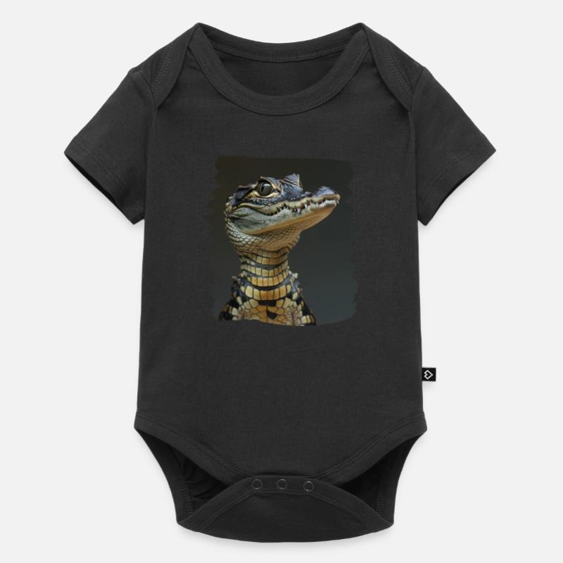 Krokodile Krokodil - Baby Premium Kurzarmbody - Schwarz