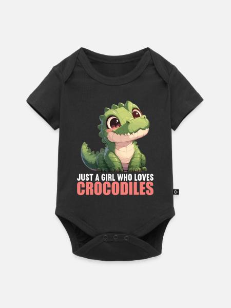 Krokodile Krokodil - Baby Premium Kurzarmbody - Schwarz