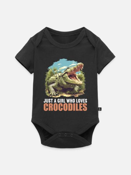 Krokodile Krokodil - Baby Premium Kurzarmbody - Schwarz
