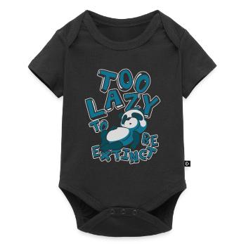 Too Lazy To Be Extinct Panda Bear Friend Giant - Baby Premium short-sleeve bodysuit - black - Front