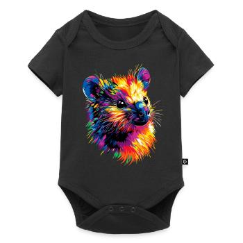 Quokka Be Quokka Joyeux Coloré Australie Quokkas - Body à manches courtes Premium Bébé - noir - Devant