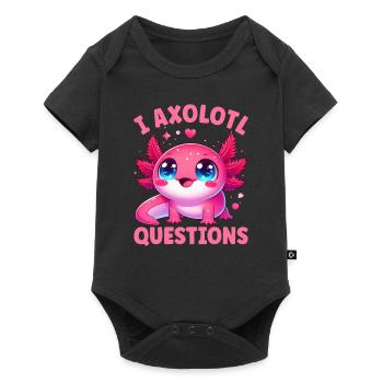 Axolotl Cute Amphibian Pet Lover Otaku - Baby Premium short-sleeve bodysuit - black - Front