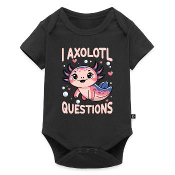 Axolotl Cute Amphibian Pet Lover Otaku - Baby Premium short-sleeve bodysuit - black - Front