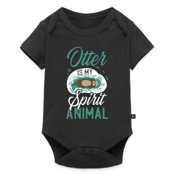 Otter Otter Is My Spirit Animal - Baby Premium short-sleeve bodysuit - black - Front