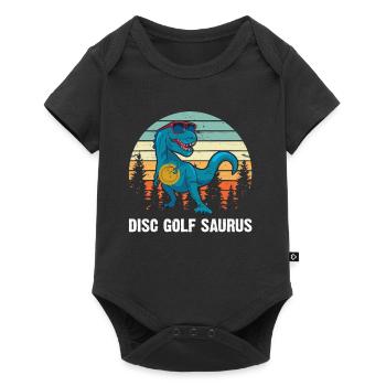 Disc golfeur Saurus - Dino Disc Golf Dinosaure - Body à manches courtes Premium Bébé - noir - Devant