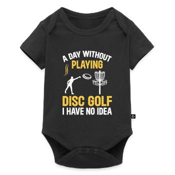 Disc golfeur - Une journée sans jouer au disc golf I Ha - Body à manches courtes Premium Bébé - noir - Devant